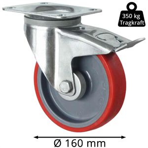 Produktbild für Schwerlastrolle CASCOO Serie N2U6, Lenkrolle
