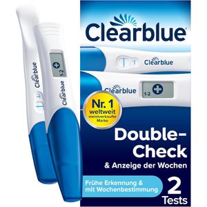 Produktbild für Schwangerschaftstest Clearblue Double Check, 99% zuverlässig