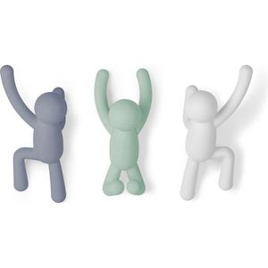 Garderobenhaken Umbra Buddy, 318165-370, blau, grün, weiß