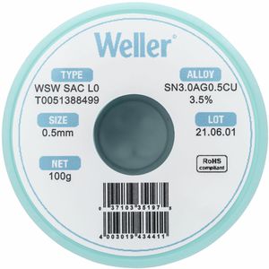 Produktbild für Lötzinn Weller T0051388499, Flussmittel, bleifrei