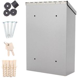 Produktbild für Briefkasten Rottner T06047, Casa Inox, silber, aus Edelstahl