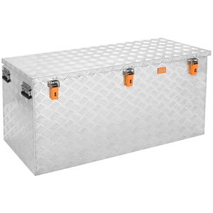 Produktbild für Fahrzeugbox ALUBOX-Alukiste ABX-R410P, Aluminium Riffelblech
