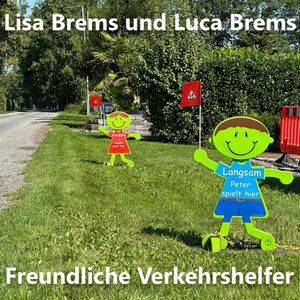 Produktbild für Warnaufsteller UvV 3D Lisa, grün