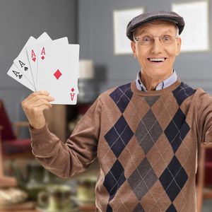 Produktbild für Kartenspiel Relaxdays 10023627, Jumbo Pokerkarten