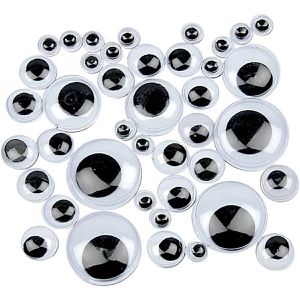 Produktbild für Wackelaugen Creativ-Company 50123, mehrfarbig mit Wimpern