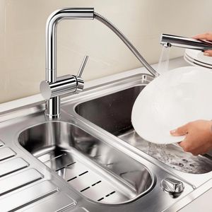 Produktbild für Küchenarmatur BLANCO LINUS-S-F, chrom