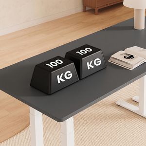 Produktbild für Schreibtisch FlexiSpot E7W Plus, schwarz / weiß