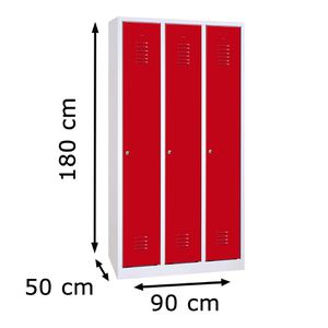 Produktbild für Spind G-Office WRC/3.1890, rot