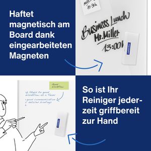 Produktbild für Tafelwischer Magnetoplan 12295, magnetisch