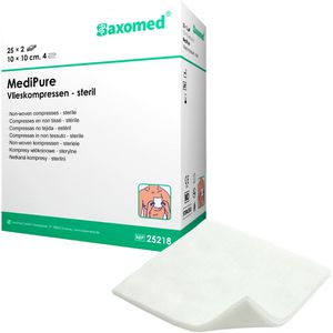 Produktbild für Vlieskompressen Saxomed MediPure, 4-lagig, steril