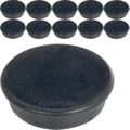 Magnete Franken HM38 10, rund, schwarz