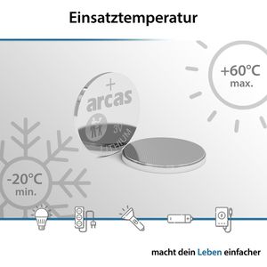Produktbild für Knopfzelle Arcas Sortiment 24-teilig