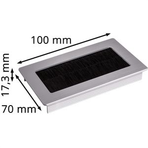 Produktbild für Kabeldurchlass SO-TECH TONDO, 100 mm, rechteckig