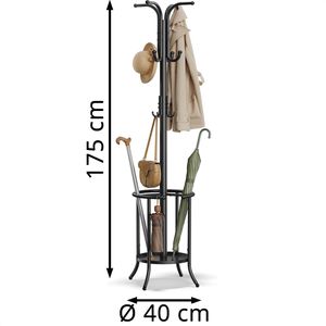 Produktbild für Garderobenständer Songmics RCR011B01, schwarz