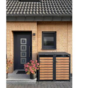 Produktbild für Mülltonnenbox Metzler MMB-3-2X, Metall