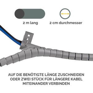 Produktbild für Kabelschlauch Fellowes 9929801, grau