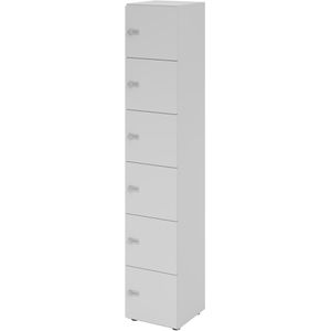 Schließfachschrank Hammerbacher 264l6, lichtgrau