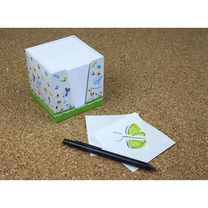 Produktbild für Zettelbox RNK Schmetterlinge, 46478, 9,2 x 9,2 cm