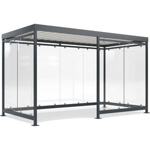 Personenunterstand WSM Köln K4 b/d, anthrazit, aus Metall