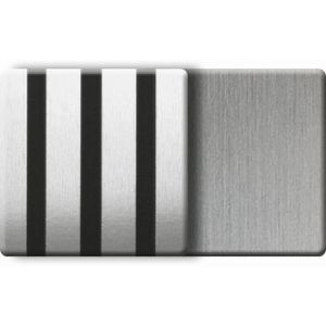 Produktbild für Akustikpaneel Kosche LuxLine, Edelstahl-Look