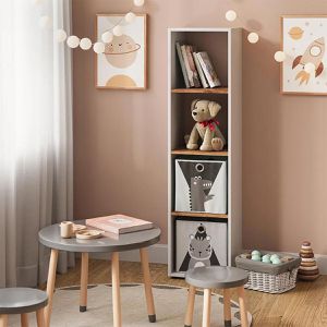 Produktbild für Bücherregal Vicco Ludus, weiß / eiche