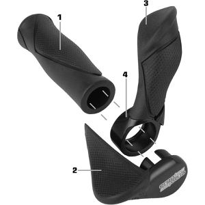 Produktbild für Fahrradgriffe Ergotec MF2, Ø 22 mm, City- &amp; Trekkingbike