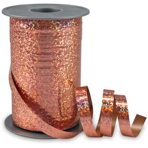 Geschenkband Präsent Holly Holographic, rosegold