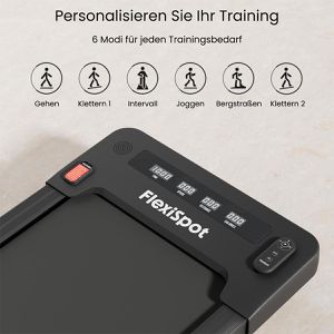 Produktbild für Walking-Pad FlexiSpot MotionX, bis 7 % manuelle Steigung