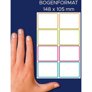 Produktbild für Namensetiketten Zweckform NAME16C, 4 Farben