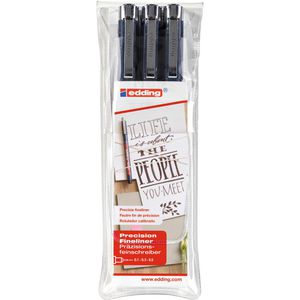 Produktbild für Fineliner Edding 1800 profipen, 4-1800-3, schwarz