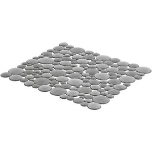 iDesign Spülbeckeneinlage Bubbli, Kunststoff, eckig, grau, 27,9 x 30,5 cm