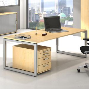 Produktbild für Rollcontainer Hammerbacher R-Serie, aus Holz, nussbaum