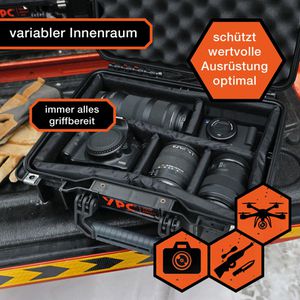 Produktbild für Transportkoffer YPC Xplorer Case M, abschließbar, Kunststoff