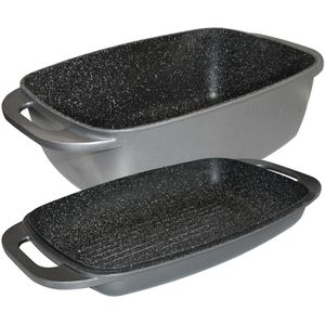 Produktbild für Bräter STONELINE XXL 10560 grau, aus Aluguss