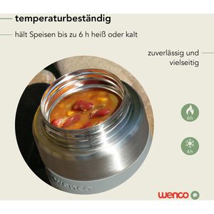 Produktbild für Thermobehälter wenco Lunchpot 555777, Edelstahl