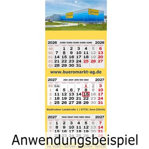 Produktbild für 3-Monatskalender Böttcher-AG Oslo, mit Werbedruck