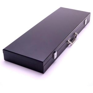 Produktbild für Pokerkoffer Nexos Wooden Black Edition, 500 Chips
