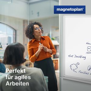 Produktbild für Whiteboard Magnetoplan 12408CC, 100 x 150 cm