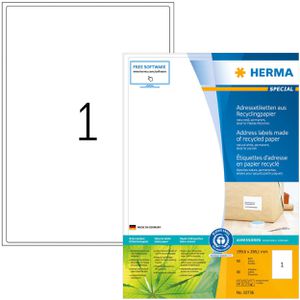 Produktbild für Adressetiketten Herma 10736 Special, Recycling, weiß