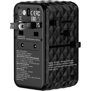 Produktbild für Reiseadapter Verbatim UTA-10 Universal, GaN, 140W