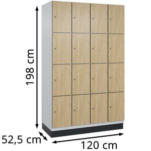 Produktbild für Schließfachschrank CP-Möbel Cambio, eiche