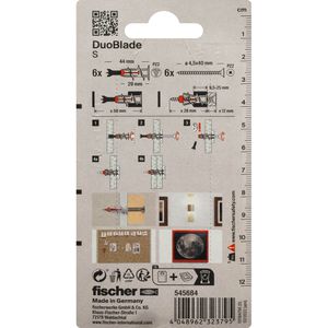 Produktbild für Schrauben-Dübel-Set Fischer 545684, DuoBlade S