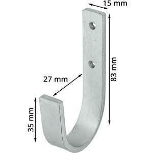 Produktbild für Wandhaken Vormann Universalhaken 001456002Z, Metall