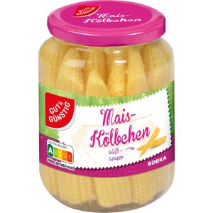 Produktbild für Gemüsekonserve Gut&amp;Günstig Maiskölbchen, süß sauer