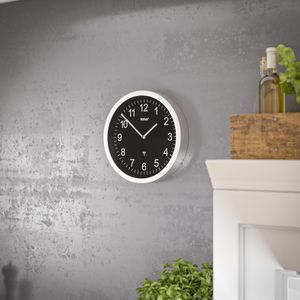Produktbild für Wanduhr Mebus 14120, Aluminium, analog, Funkuhr