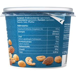 Produktbild für Nussmischung Maryland Snack Nüsse Salz &amp; Pfeffer, im Becher