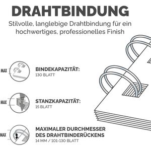 Produktbild für Bindegerät Fellowes Quasar Wire, A4, manuell