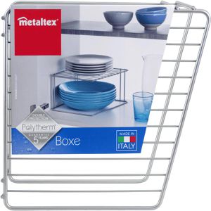 Produktbild für Küchenregal Metaltex Boxe Lava, 364001000, silber