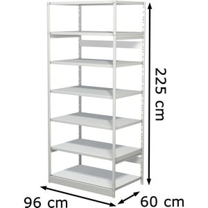 Produktbild für Aktenregal Kerkmann Progress 500, 50941011, aus Metall