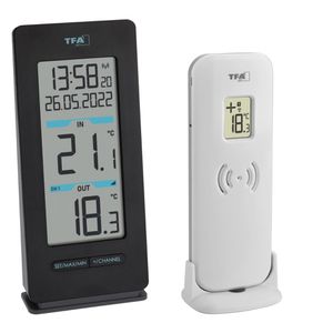 TFA Thermometer 30.3072.01 Buddy innen/außen, digital, inkl. Funk
